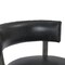 Armen Living Corbin 26" Counter Height Swivel Onyx Faux Leather and American Gray Wood Bar Stool LCCBBAGRON26 - alternate 4